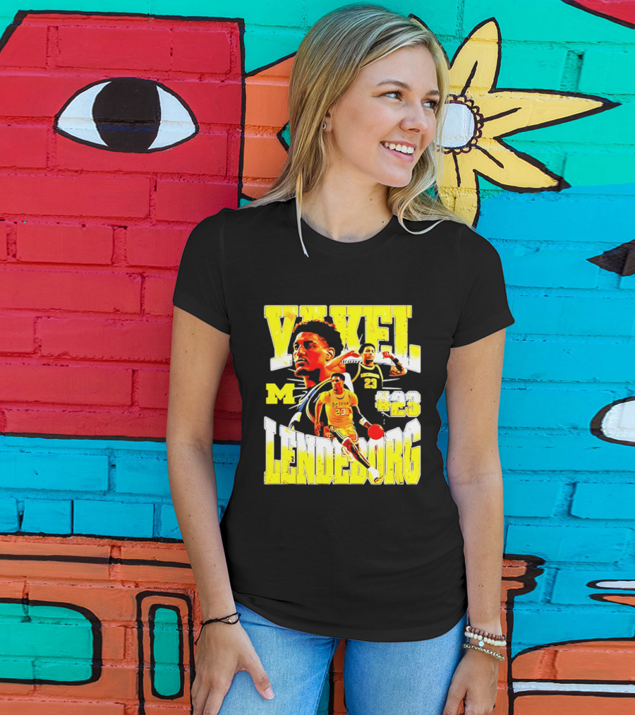 Yaxel Lendeborg #23 Michigan Wolverines Basketball M Player T-Shirt