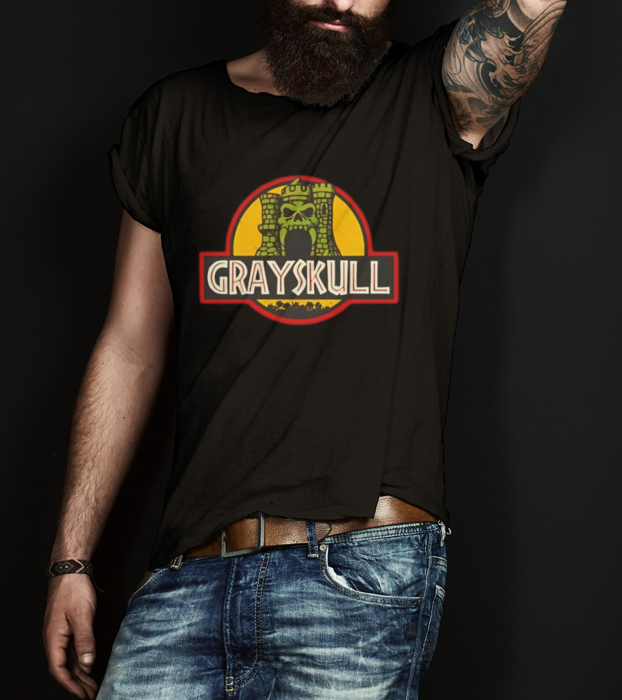 Grayskull Castle Masters Of The Universe Jurassic Park T-Shirt