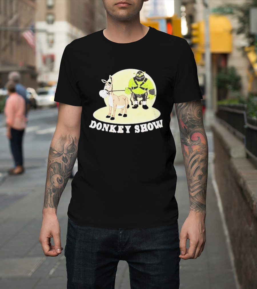 Shrek Gimp Donkey Show Leash T-Shirt