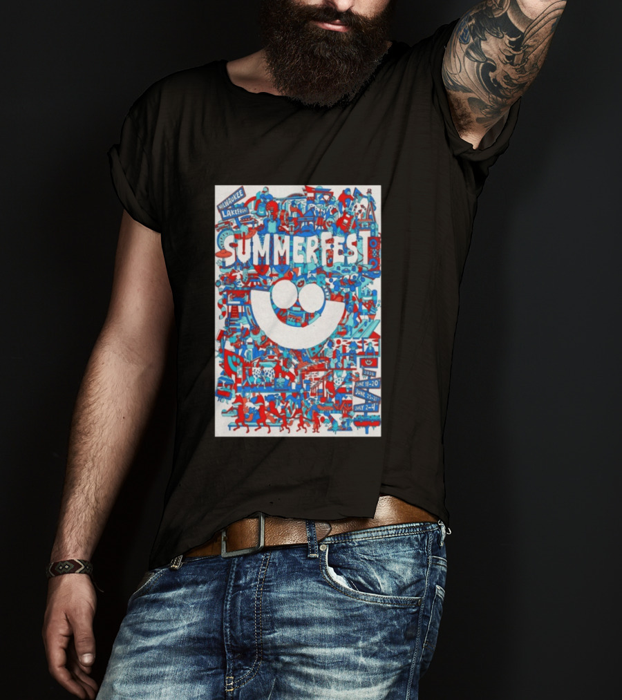 Summerfest Milwaukee Lakefront 2026 June 18 20 June 25 27 July 2 4 Event T-Shirt