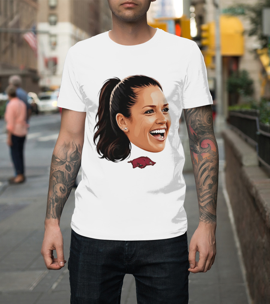 Arkansas Razorbacks Kailey Wyckoff Caricature Sports Team Fan Spirit T-Shirt