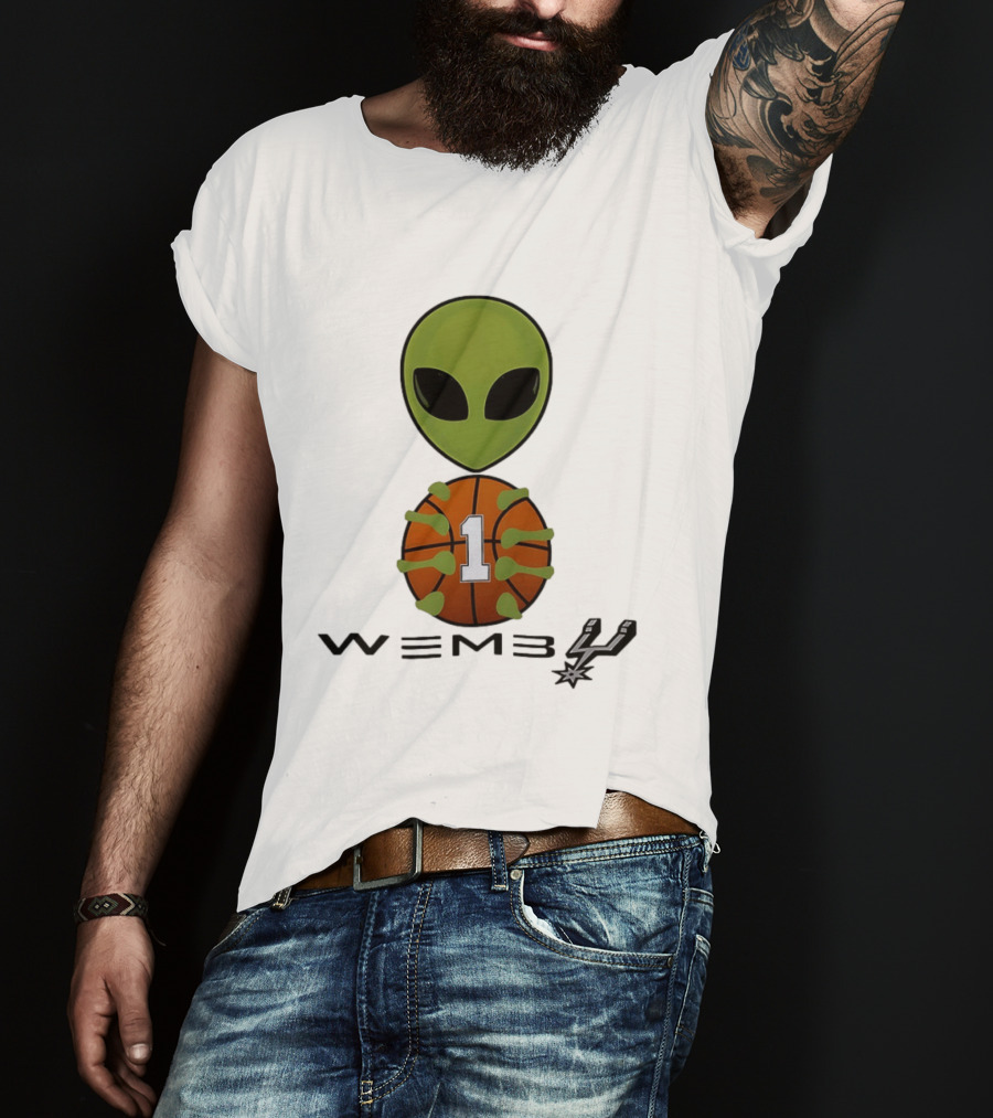Wemby Alien Victor Wembanyama San Antonio Spurs NBA Basketball Alien T-Shirt