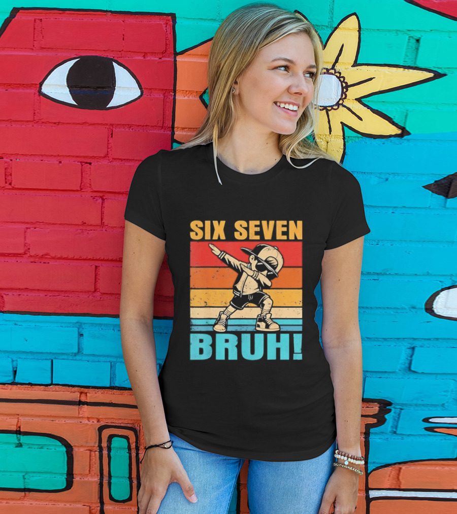 Six Seven Birthday Dab Bruh Kid T-Shirt