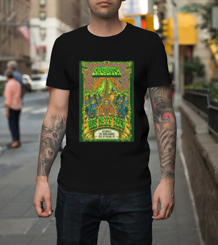 Saxsquatch Get Saxy Tour The Windjammer Isle Of Palms SC October 2 2026 T-Shirt