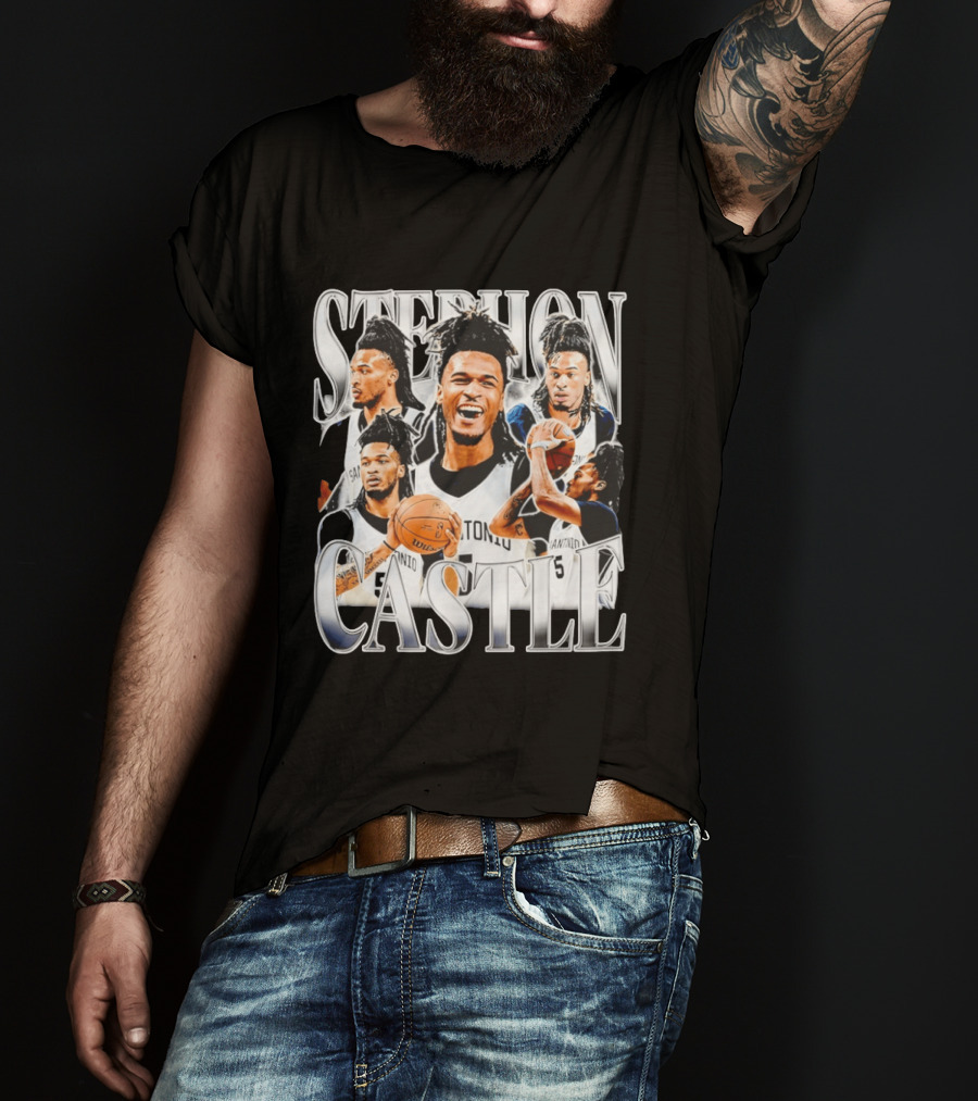 Stephon Castle San Antonio Spurs Basketball Wemby Game Day T-Shirt