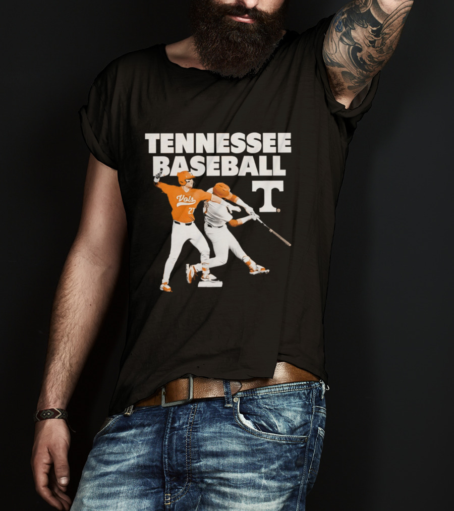 Tennessee Volunteers Baseball Vols Number 27 T-Shirt