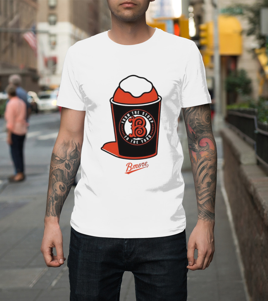 Baltimore Orioles From The Stoop To The Yard Bmore SnoCone T-Shirt