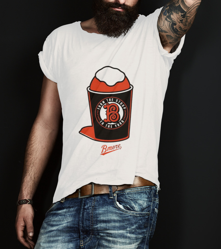 Baltimore Orioles From The Stoop To The Yard Bmore SnoCone T-Shirt