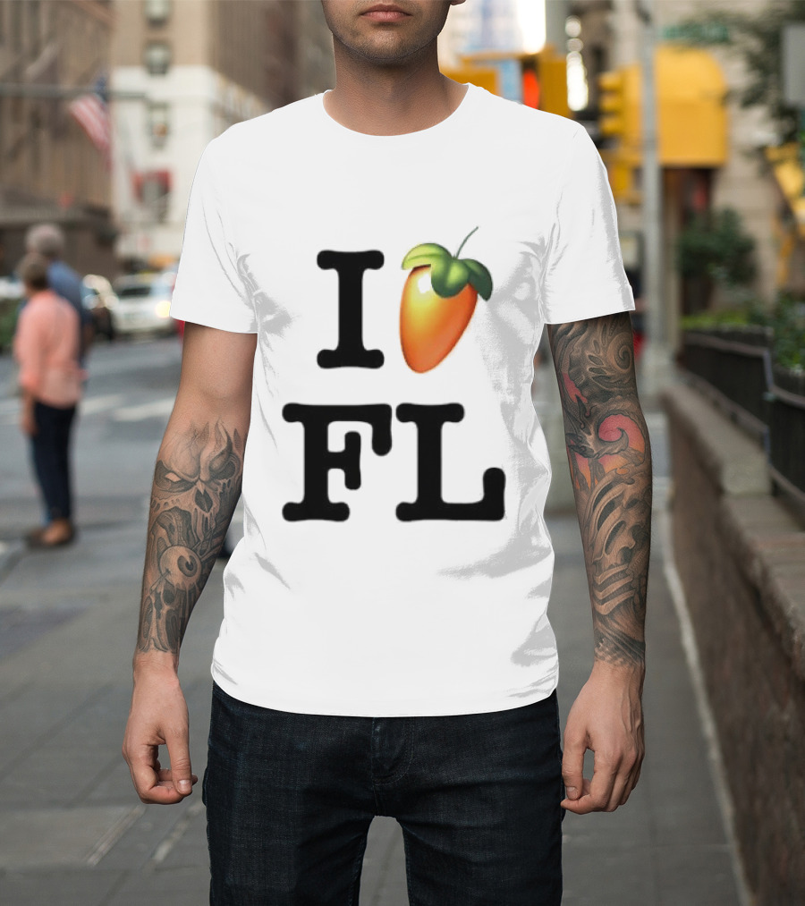 FL Studio I Love FL Logo Fruit T-Shirt