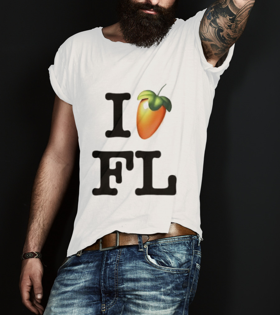 FL Studio I Love FL Logo Fruit T-Shirt