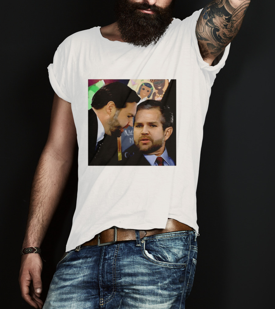 JD Vance And Jerry Falwell Jr Whispering In The American T-Shirt