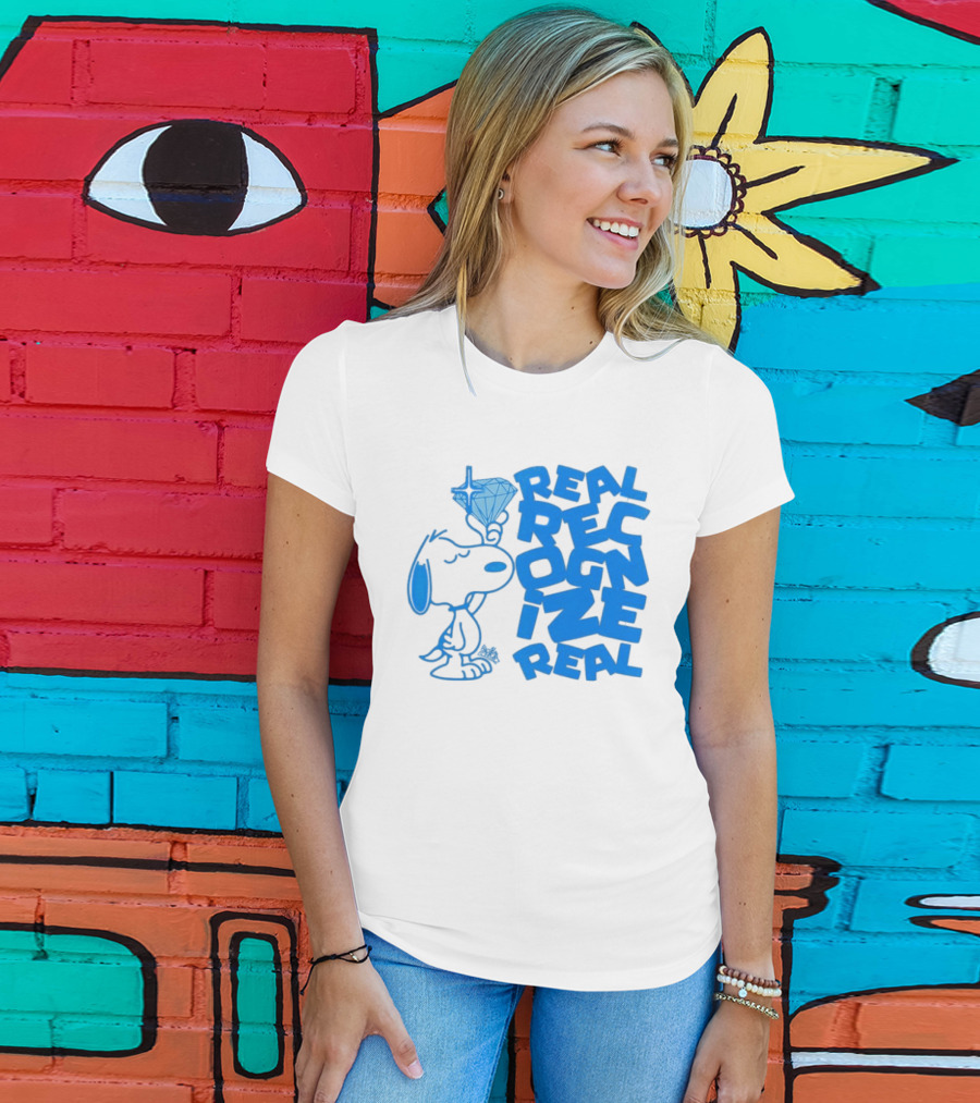 Snoopy Peanuts Real Recognize Real Diamond T-Shirt