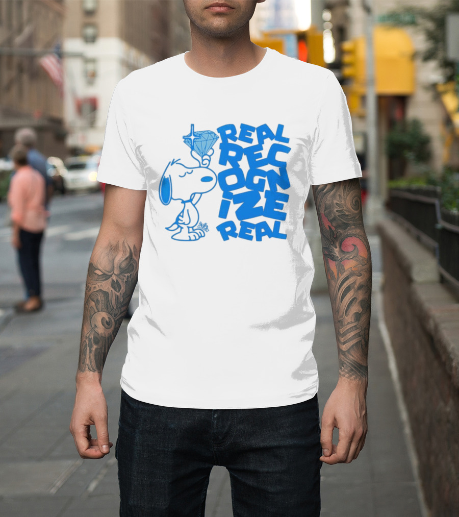 Snoopy Peanuts Real Recognize Real Diamond T-Shirt