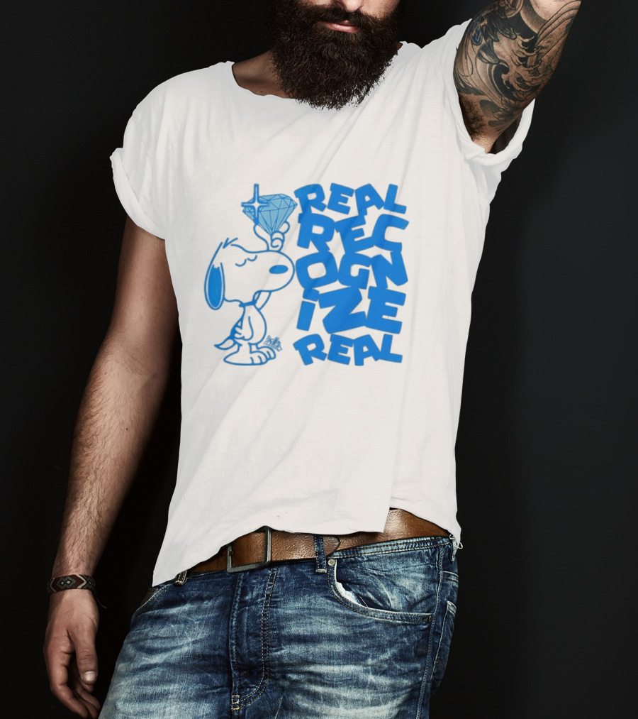 Snoopy Peanuts Real Recognize Real Diamond T-Shirt