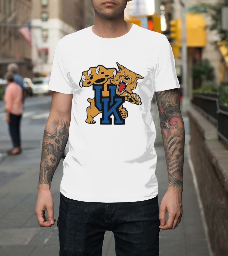 University Of Kentucky Wildcats UK Claw Mascot Sports Team T-Shirt