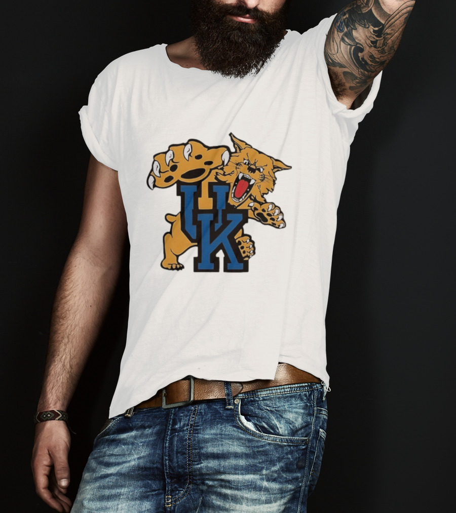 University Of Kentucky Wildcats UK Claw Mascot Sports Team T-Shirt