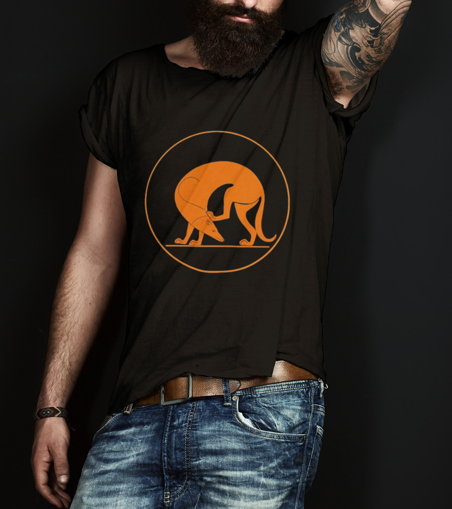 Ancient Greek Pottery Greyhound Dog Minimalist T-Shirt