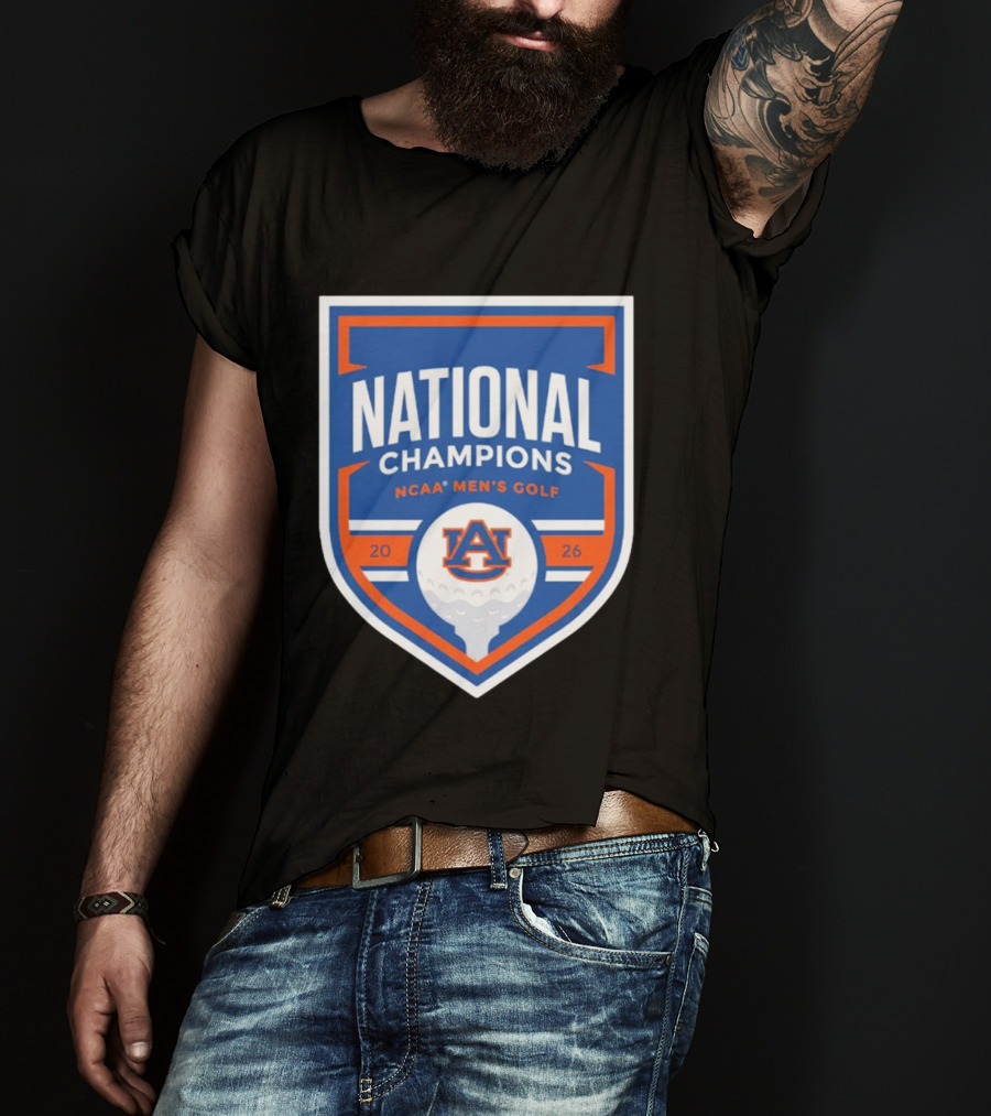 Auburn Tigers National Champions 2026 NCAA Men's Golf T-Shirt