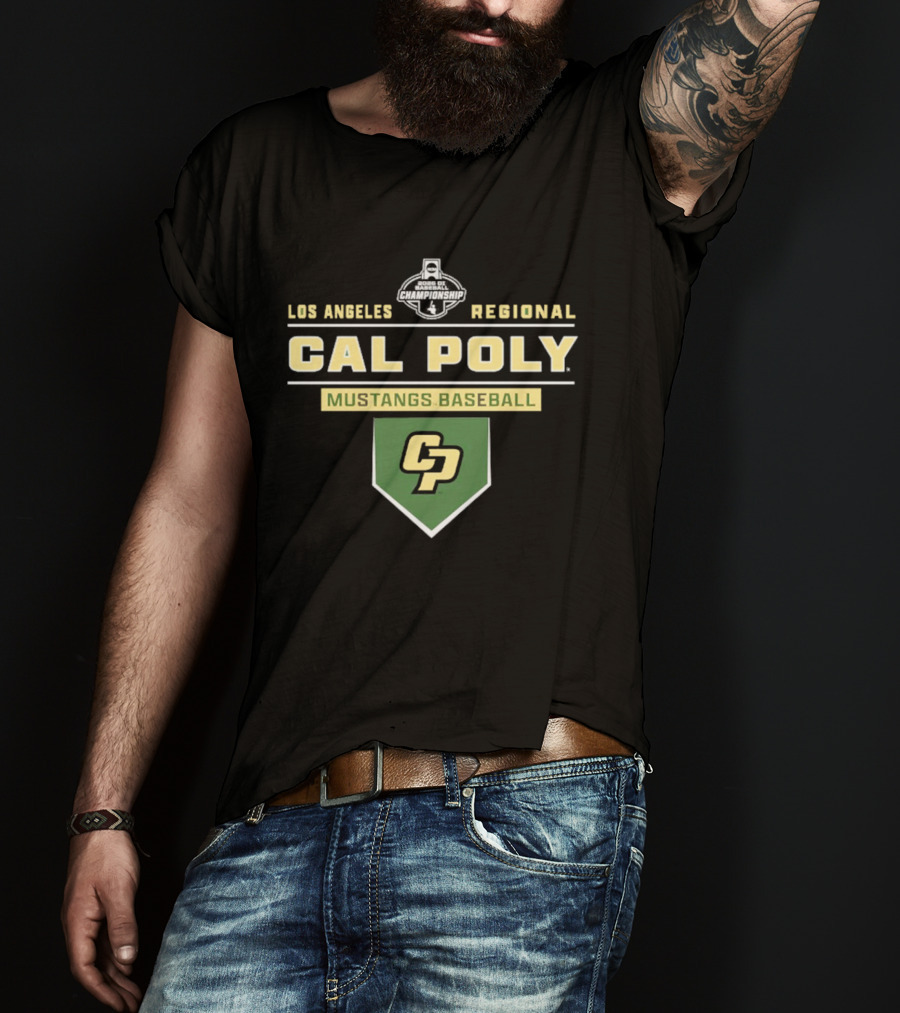 Cal Poly Mustangs Baseball 2026 Los Angeles Regional CP T-Shirt