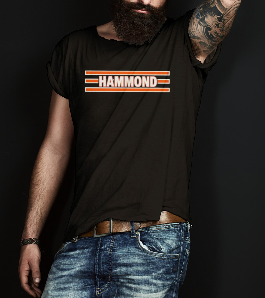 Hammond Chicago Bears Striped T-Shirt