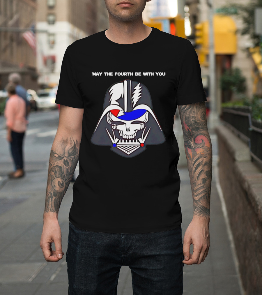 May The Fourth Be With You Darth Vader Grateful Dead Mashup T-Shirt