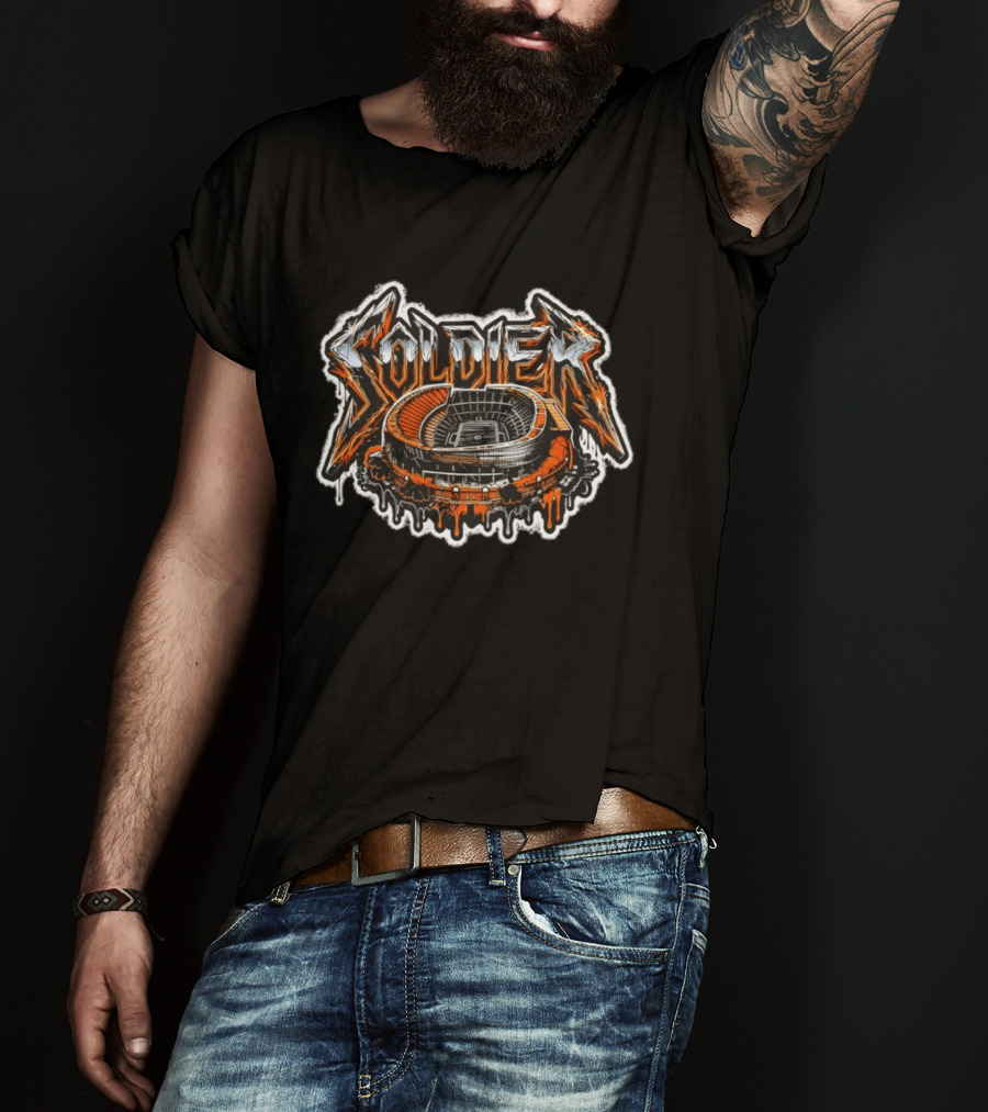 Soldier Field Chicago Bears Football 2026 Stadium Graffiti T-Shirt