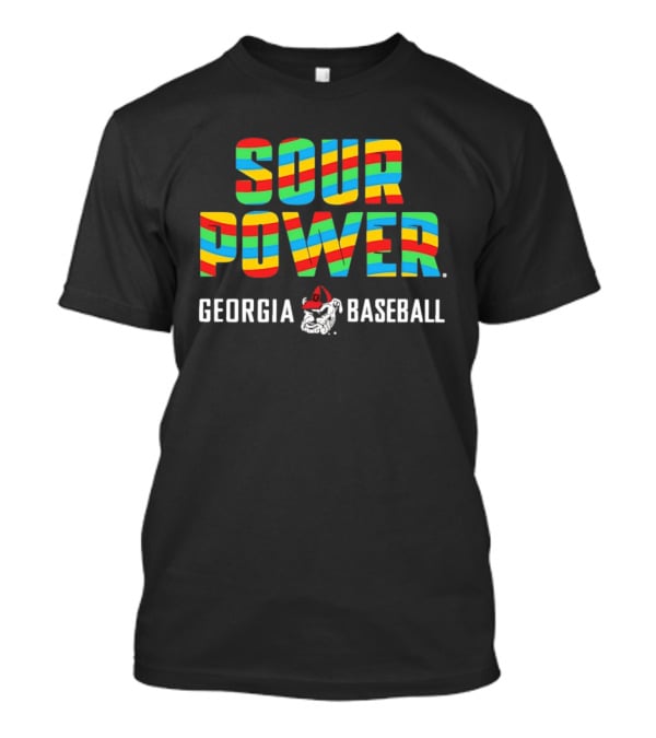 Sour Power Georgia Baseball Bulldog Candy T-Shirt