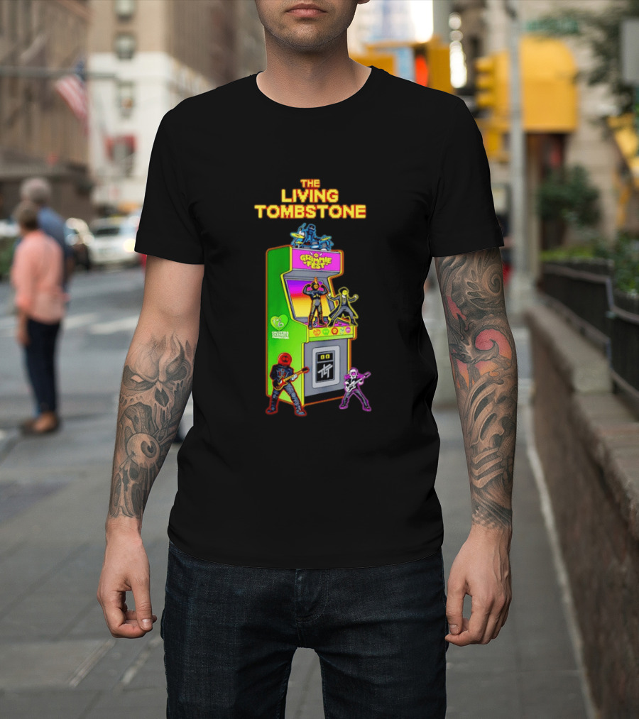 The Living Tombstone Grimmie Fest Christina Grimmie Foundation Arcade Cabinet T-Shirt