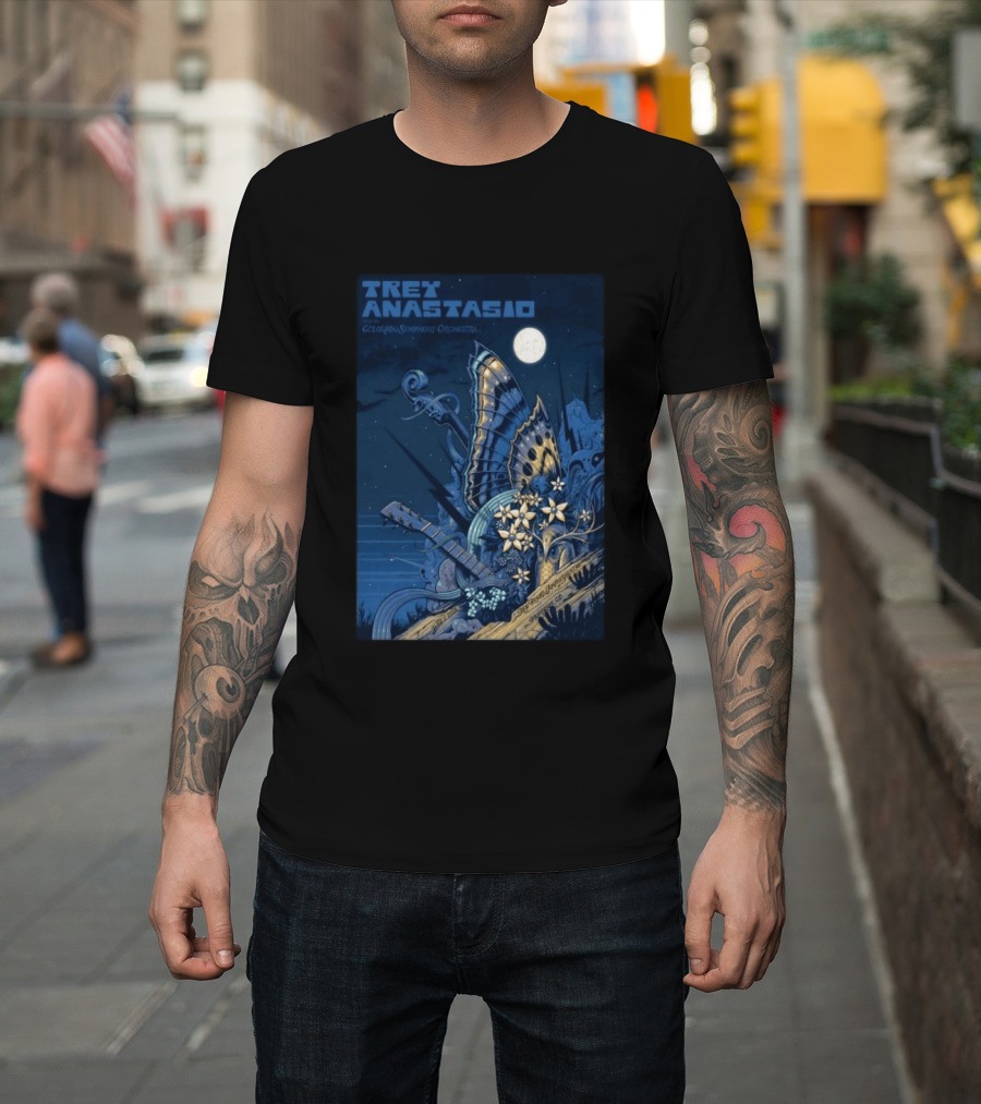 Trey Anastasio Colorado Symphony Orchestra Red Rocks Amphitheatre Moonlit Performance June 7 2026 T-Shirt