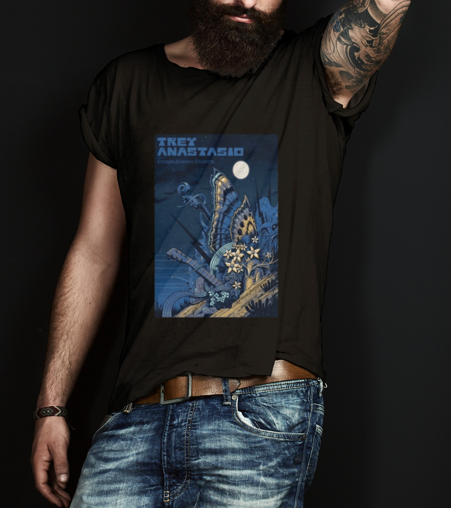 Trey Anastasio Colorado Symphony Orchestra Red Rocks Amphitheatre Moonlit Performance June 7 2026 T-Shirt