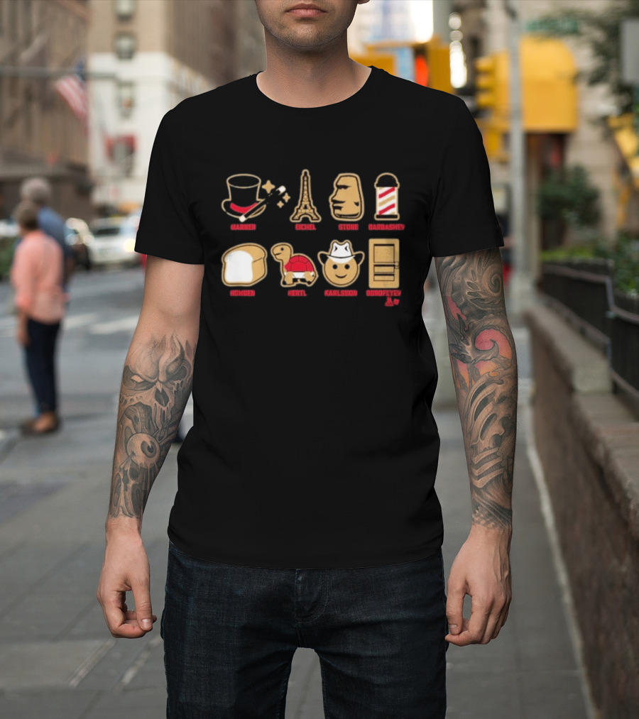 Vegas Hockey Emoji Inspired Stars Marner Eichel Stone Barberchev Gorden Hertl Karlsson Dorofeyev T-Shirt