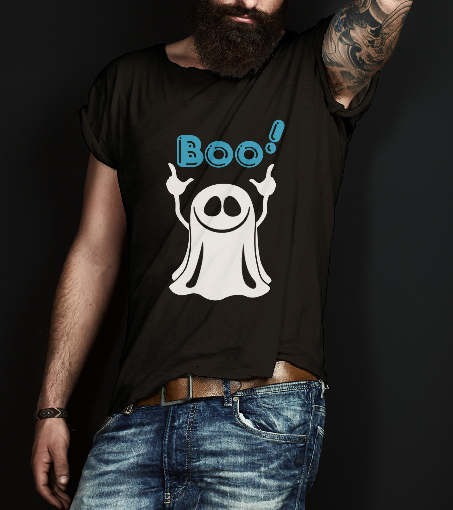 Boo Ghost Spooky Halloween Fun T-Shirt