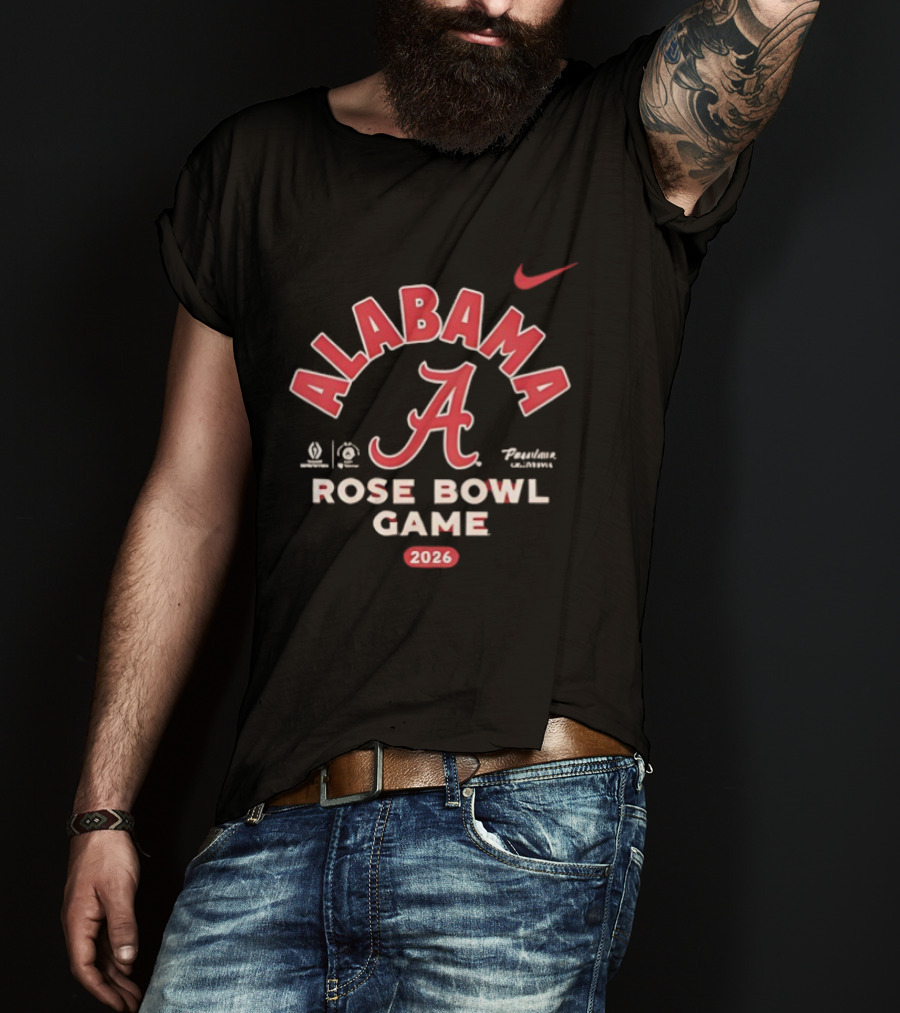 Alabama Crimson Tide Rose Bowl Game 2026 Nike T-Shirt