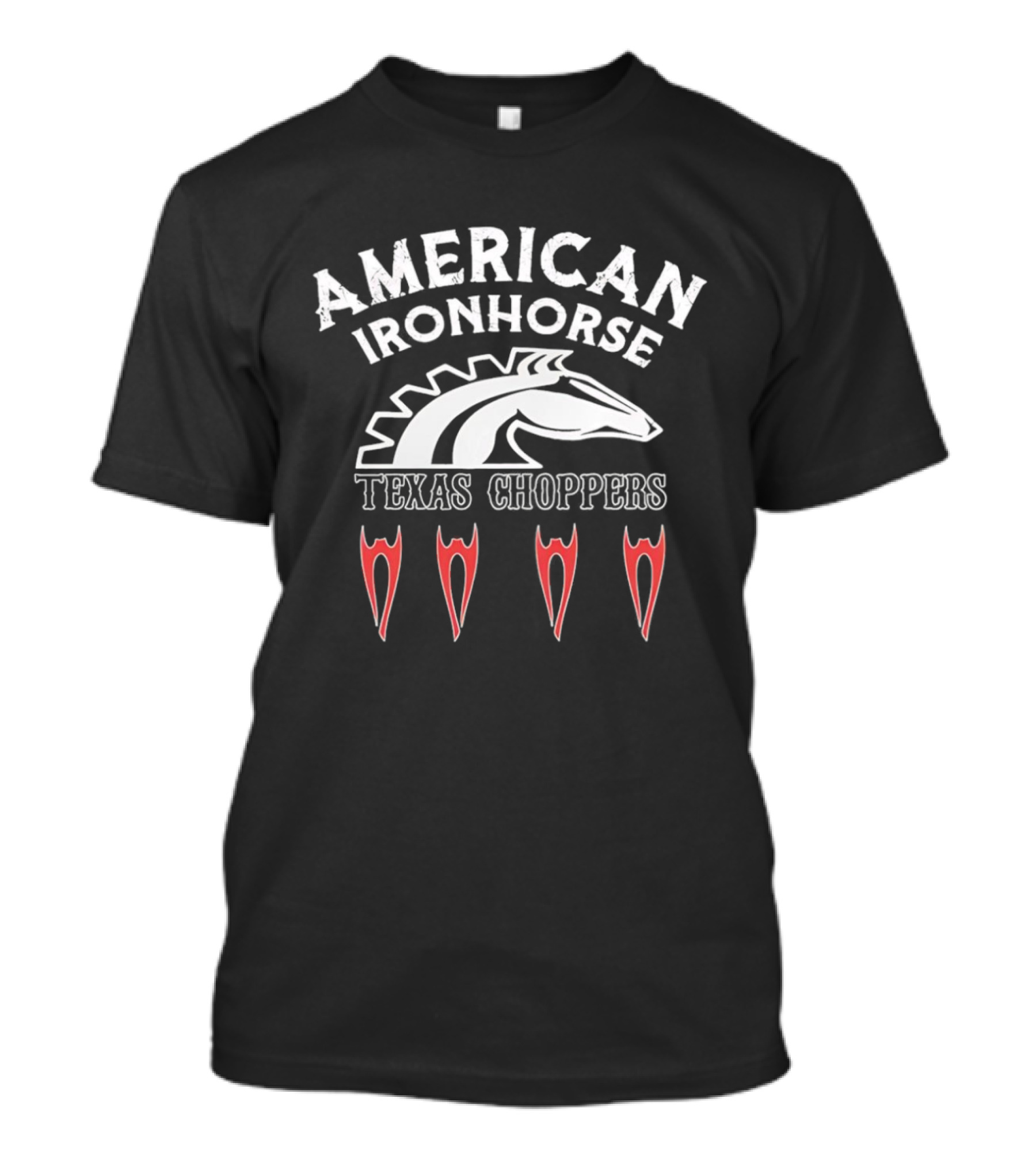 American IronHorse Texas Choppers Red Details T-Shirt