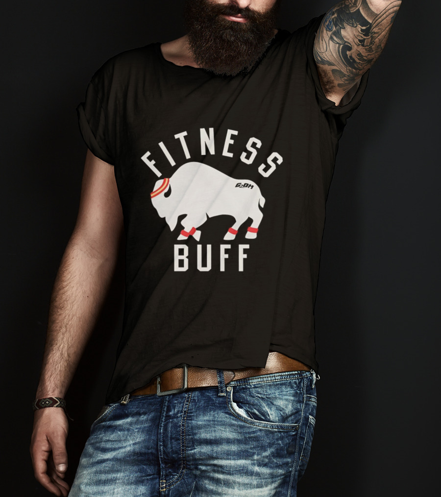 Fitness Buff Headband Bison T-Shirt