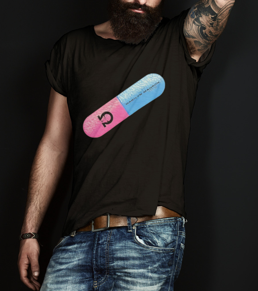 Marilyn Manson Mechanical Animals Pill Design T-Shirt