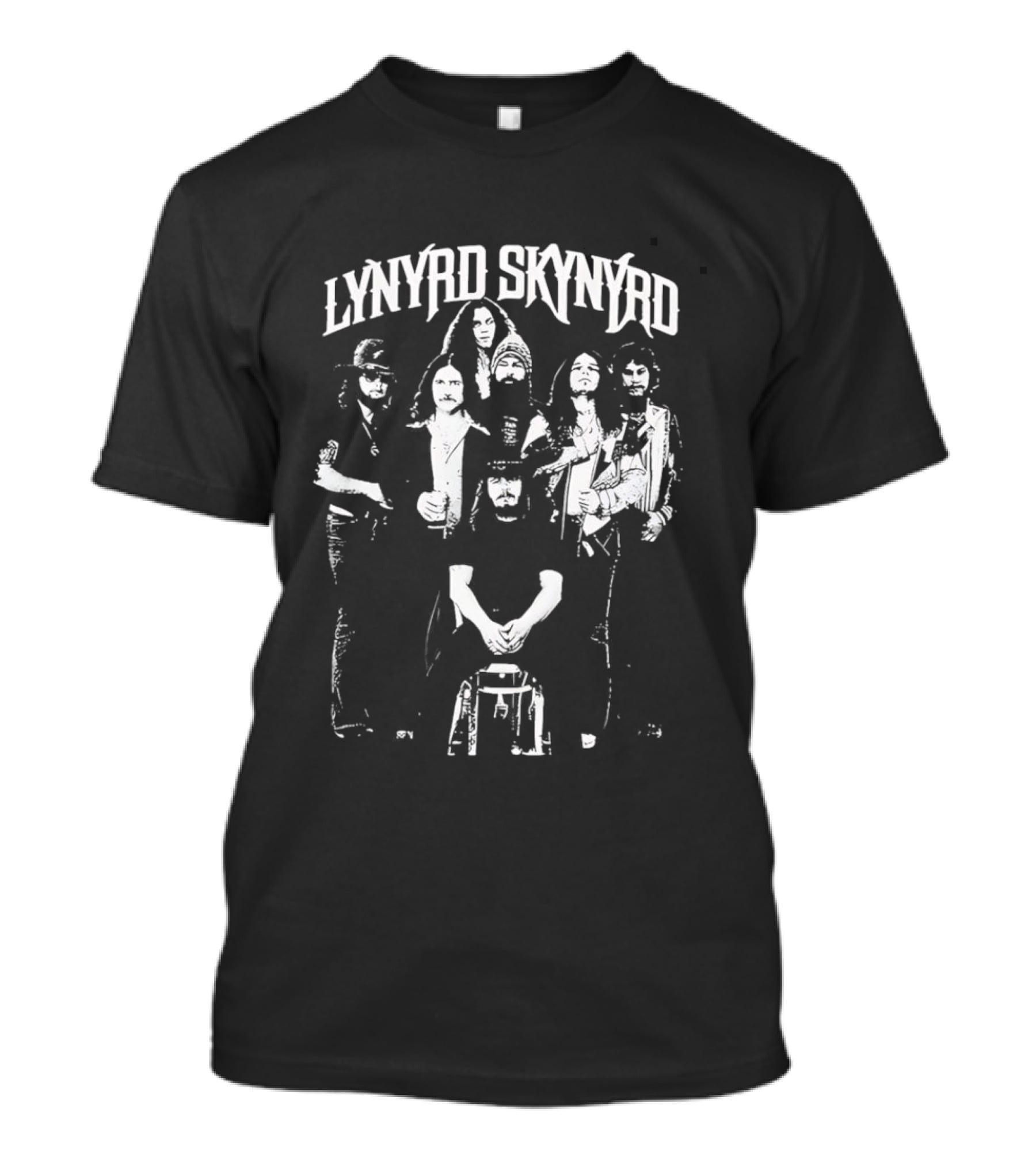 Lynyrd Skynyrd Band Group Photo Vintage Style T-Shirt