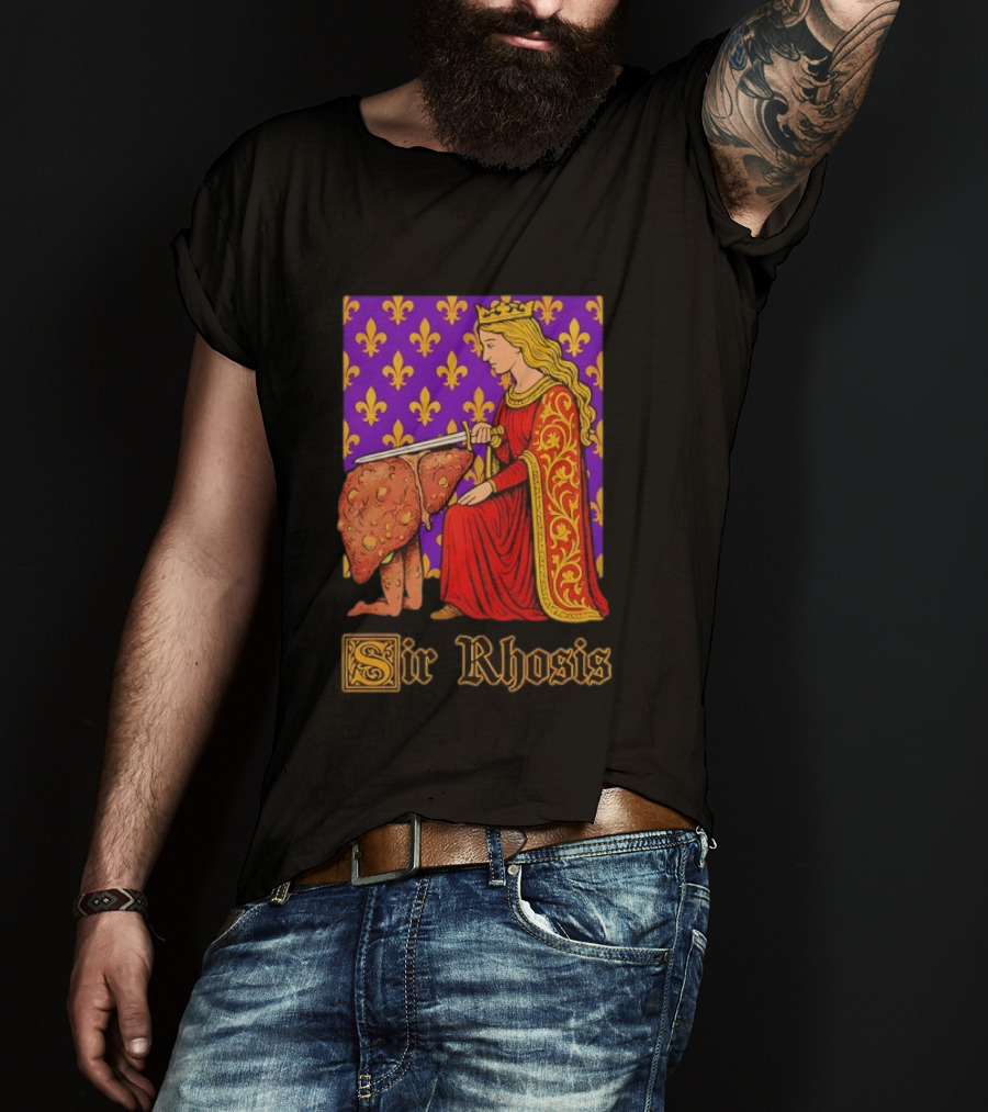 Sir Rhosis Regal Medieval Knight Humorous RuneScape Pun T-Shirt