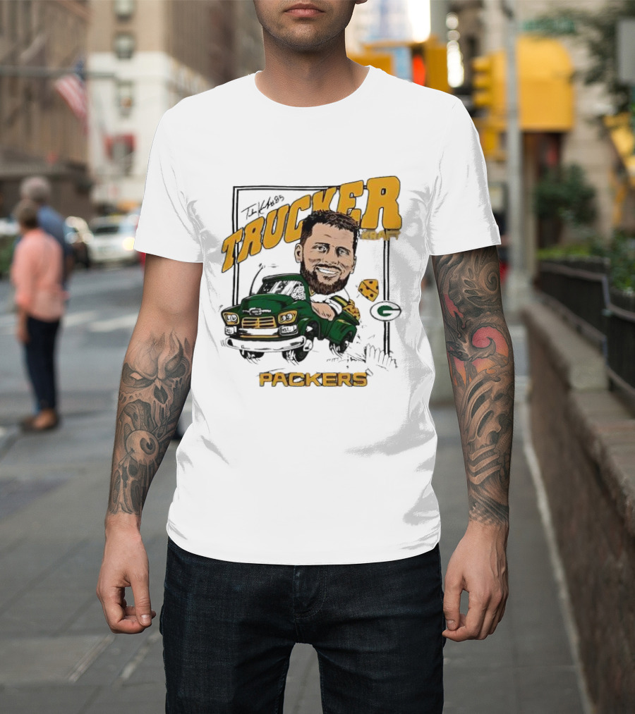 Green Bay Packers Trucker Kraft Cartoon Graphic T-Shirt