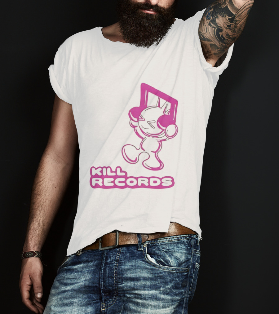 Lil Killa Kill Records Radio Icon With Music Notes T-Shirt