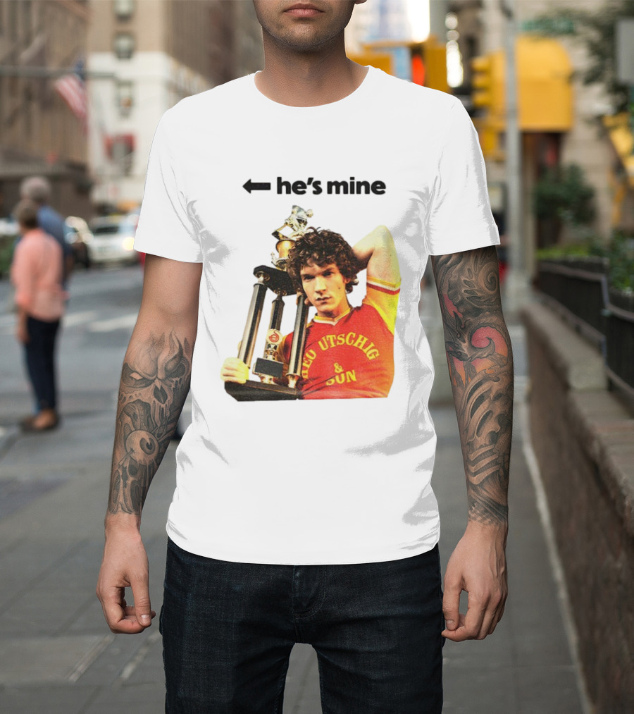 He's Mine Retro Trophy Winner Theo Utschig & Son Heated Rivalry T-Shirt