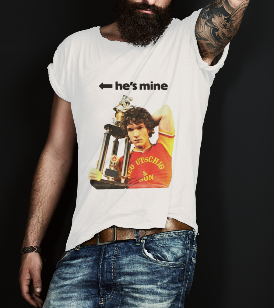 He's Mine Retro Trophy Winner Theo Utschig & Son Heated Rivalry T-Shirt