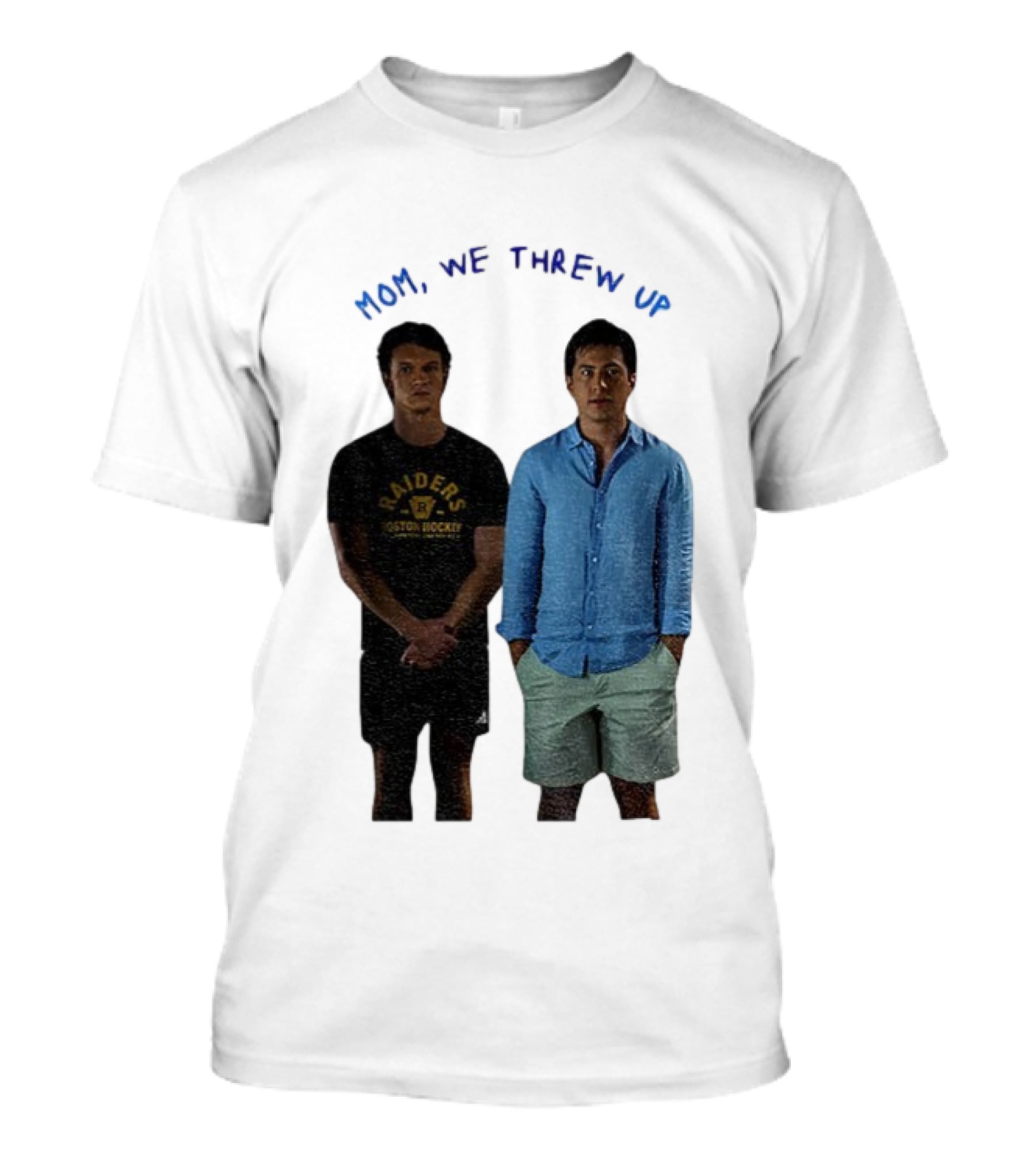 Mom We Threw Up Raiders Boston Hockey Heated Rivalry T-Shirt