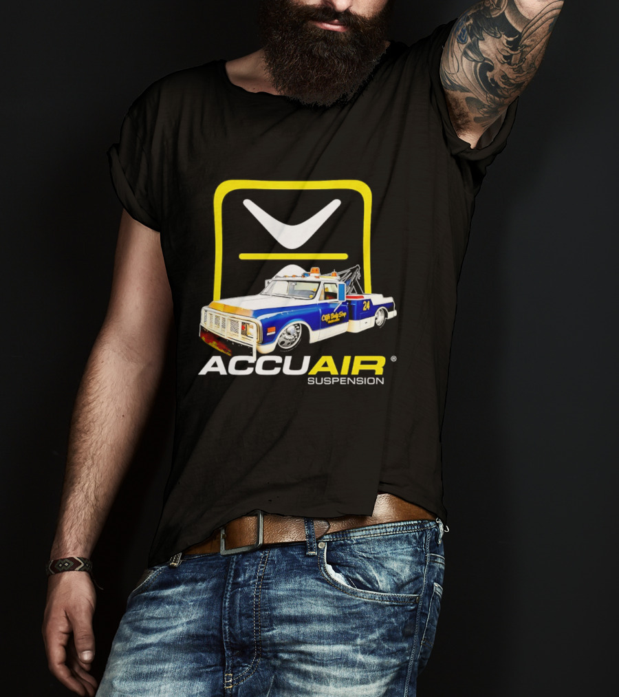 AccuAir Suspension Chevrolet C10 Tow Truck Clife Body Shop T-Shirt