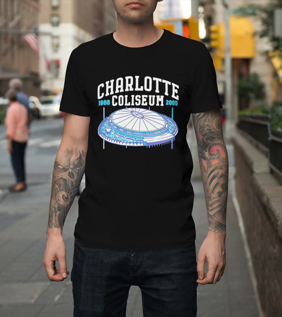 Charlotte Coliseum 1988 2005 Stadium Historic Legacy T-Shirt