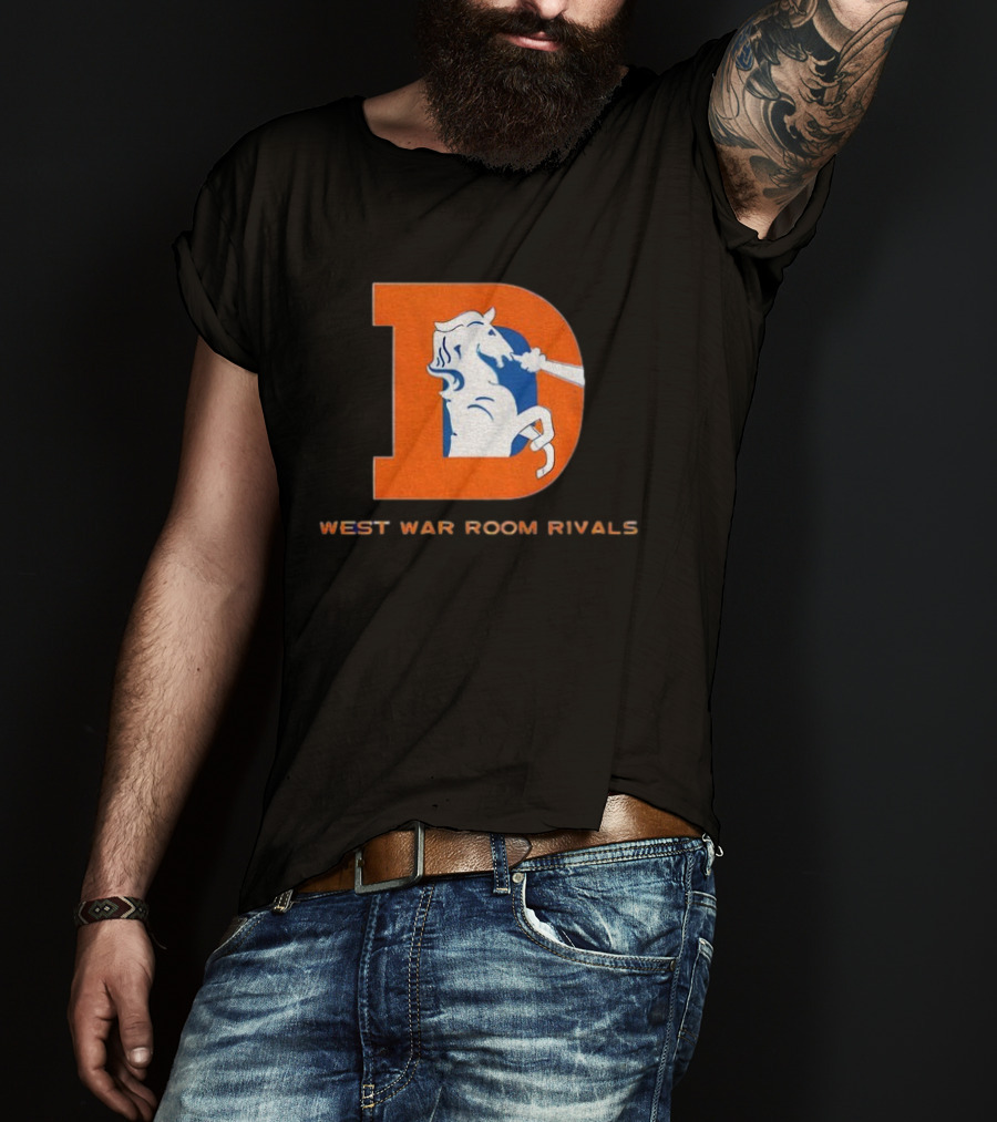 Denver Broncos AFC West War Room Rivals Old T-Shirt