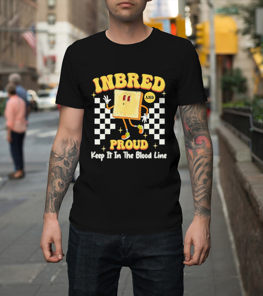 Inbred Humor Keep It In The Blood Line Proud Fun Cartoon T-Shirt