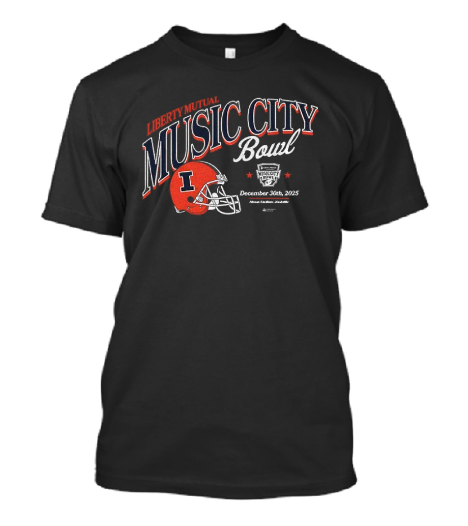Illinois Fighting Illini Music City Bowl December 30 2025 Football Champs T-Shirt