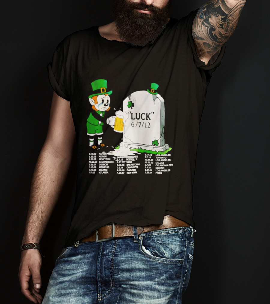 Leprechaun LeBron James Green With Envy Luck St. Patrick's Day 6 7 12 T-Shirt