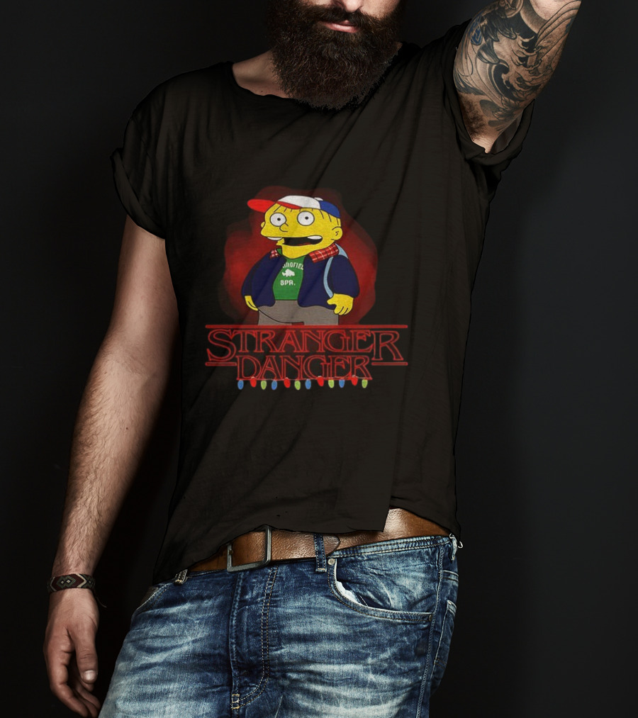 Stranger Danger Ralph Parody Iconic Crossover With Christmas Lights T-Shirt